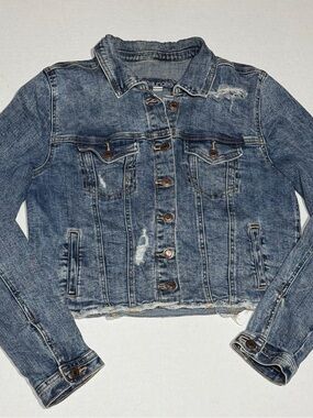Maurices Light Blue Denim Jacket